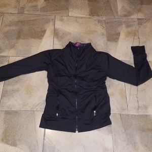 Asics zip up jacket. Black